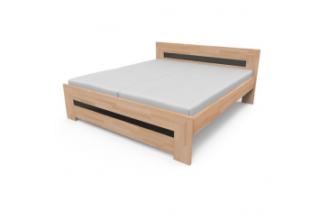 Obrázek pro Masívna dvojposteľ  ALENA so skleneným čelom