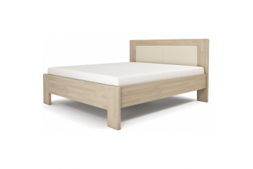 Obrázek pro Masivní manželská postel ANGELIKA – čalouněné čelo