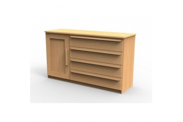 Obrázek pro Komoda z luxusného masívu P3DZ, BUK morenie čerešňa