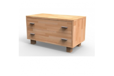 Obrázek pro Praktická masívna komoda K2Z, BUK morenie čerešňa