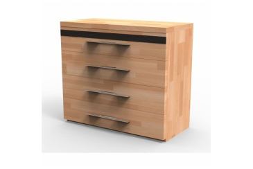 Vysoká masívna komoda M4Z, BUK prírodný Obrázek pro Vysoká masívna komoda M4Z, BUK prírodný