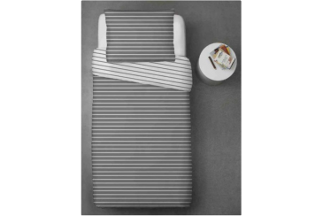 Bavlnené obliečky - pásiky sivé Obrázek pro Bavlnené obliečky - pásiky sivé