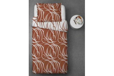 Bavlnené obliečky - ornamenty škorica Obrázek pro Bavlnené obliečky - ornamenty škorica