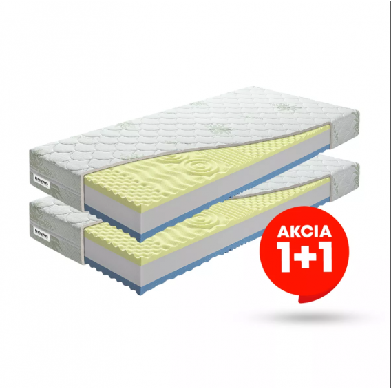 Obrázek pro Matrace BENAB 1 + 1 VISCO PLUS + darček 1x chránič matraca