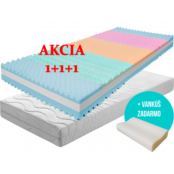 Obrázek pro Matrac ONYX VISCO 1 + 1 + darček 2x vankúš