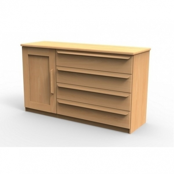 Obrázek pro Komoda z luxusného masívu P3DZ, BUK morenie čerešňa