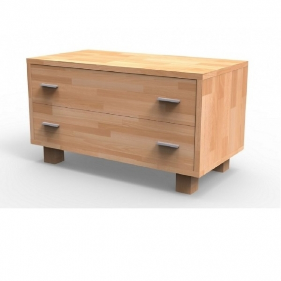 Obrázek pro Praktická masívna komoda K2Z, BUK prírodný