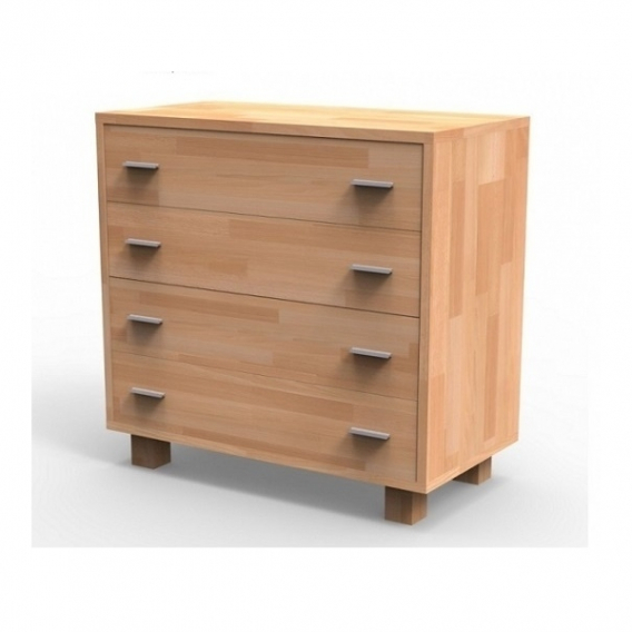 Obrázek pro Pevná masívna komoda K4Z, BUK morenie čerešňa