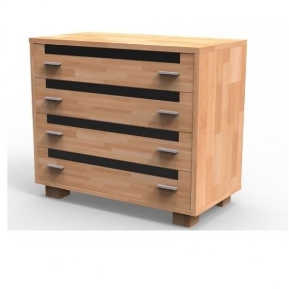 Obrázek pro Štýlová masívna komoda S4Z, BUK morenie čerešňa