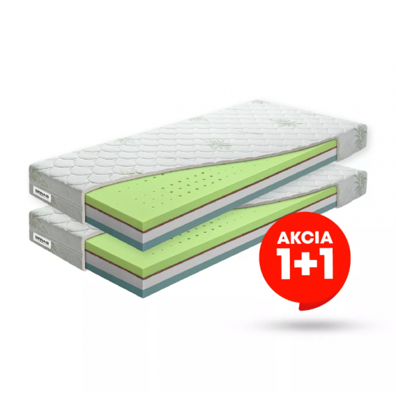 Obrázek pro Matrac BENAB FLORA BIO PLUS 1+1 + darček 1x chránič matraca